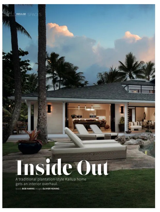 HI Luxury magazine spread, Inside Out