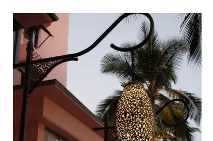 Custom lantern fixture at The Royal Hawaiian Hotel, Waikiki