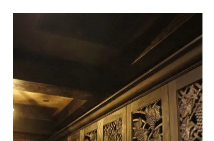 Cast metal wall panels at Vintage Cave Club