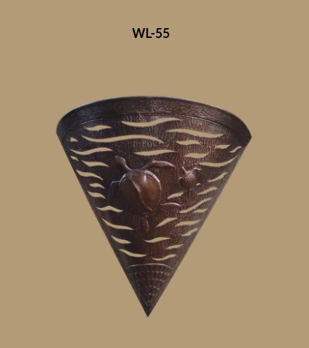 Wall sconce WL-51, conical hammered pattern